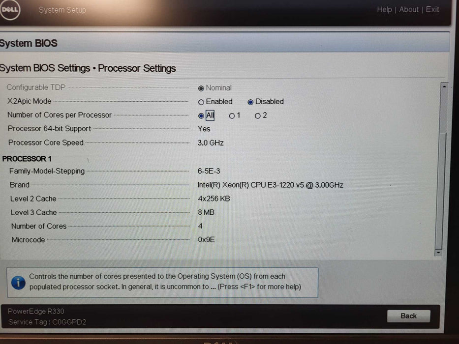 Dell PowerEdge R330 | Xeon E3-1220 v5 @3.50GHz, H330 2.5" No RAM $