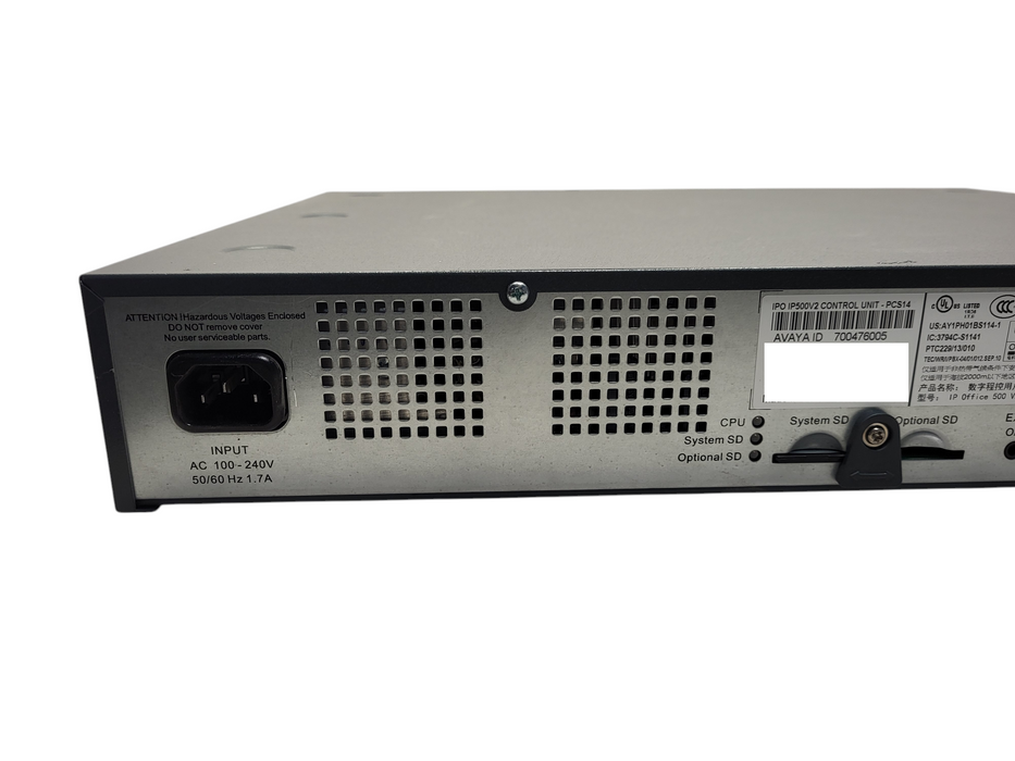 AVAYA IPO IP Office 500v2 With (1) 700504556 Modules $