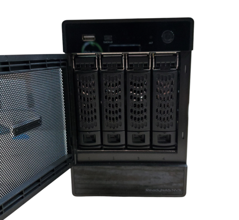 Netgear ReadyNAS NVX RNDX4410 4-Bay NAS w/ Caddies *READ*