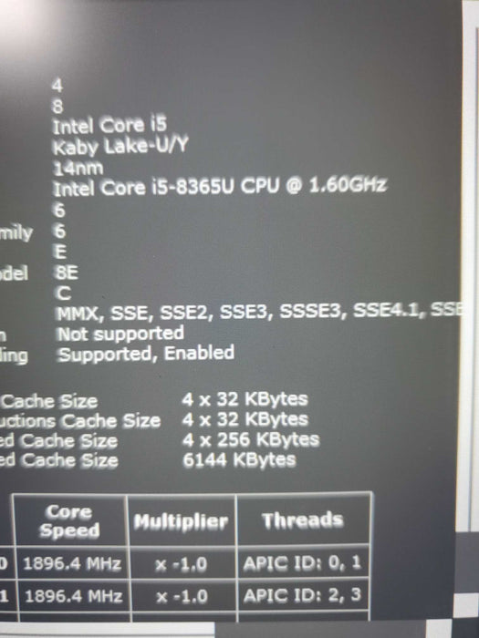 Dell Latitude 5400 14" Laptop i5-8365u Gen 256GB SSD 16GB RAM  Lap200
