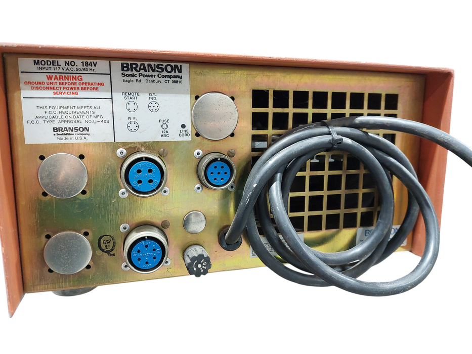 Vintage Branson Ultrasonic Power Supply Sonic Power Company Model: 184V  =