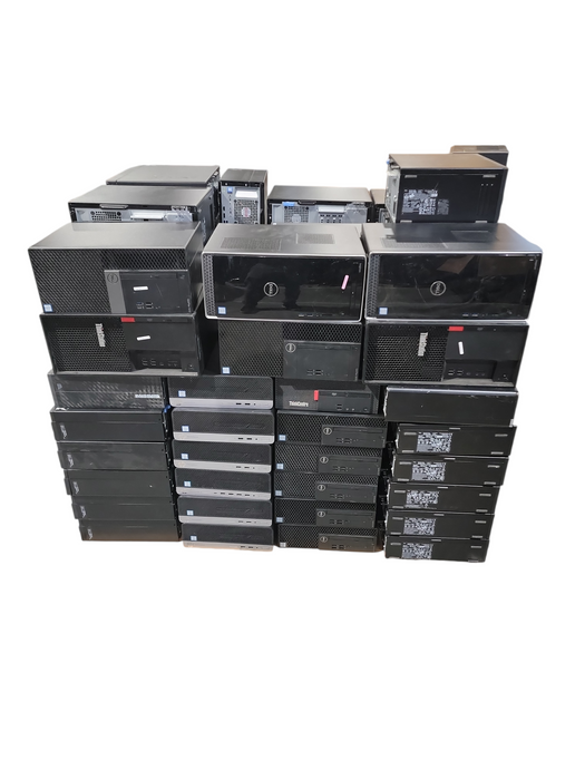 Lot of 90x mixed SFF/TOWER 9th Gen PC 8GB DDR4 Ram No HDD