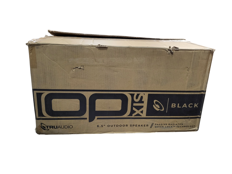 Truaudio Op6-Bk 6.5In Outdoor Wall Mount Speaker Pair - Black $