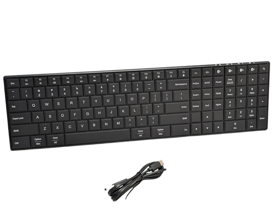 New Docking 7 Color Backlit Wireless Bluetooth 5.1 Keyboard Model 7602 Q-