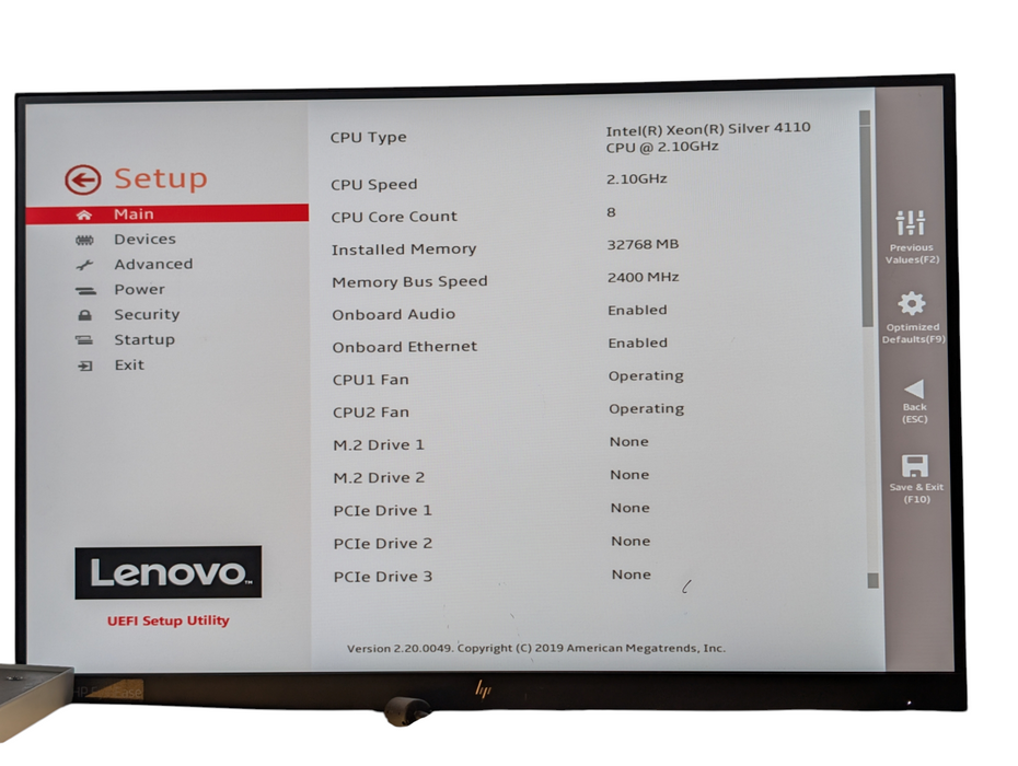 Lenovo ThinkStation P920 2x Intel Xeon SILVER 4110 32GB RAM 256GB NVMe SSD  -