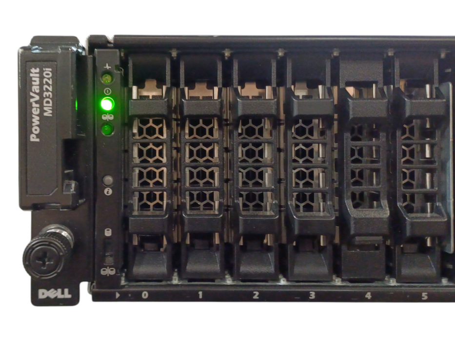 Dell MD3220i 24X2.5 HDD Bay Enclosure Array w/ 2x MD32 Series Controllers