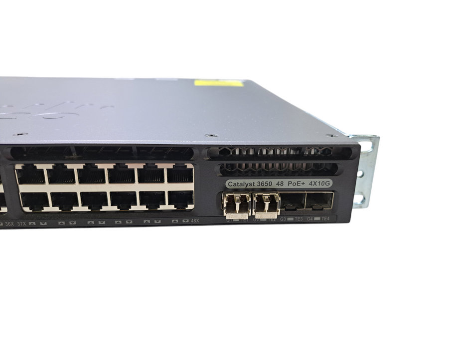 Cisco WS-C3650-48PQ-S V05 | 48-Port Gigabit PoE+ Switch w/ 4x 10G SFP+