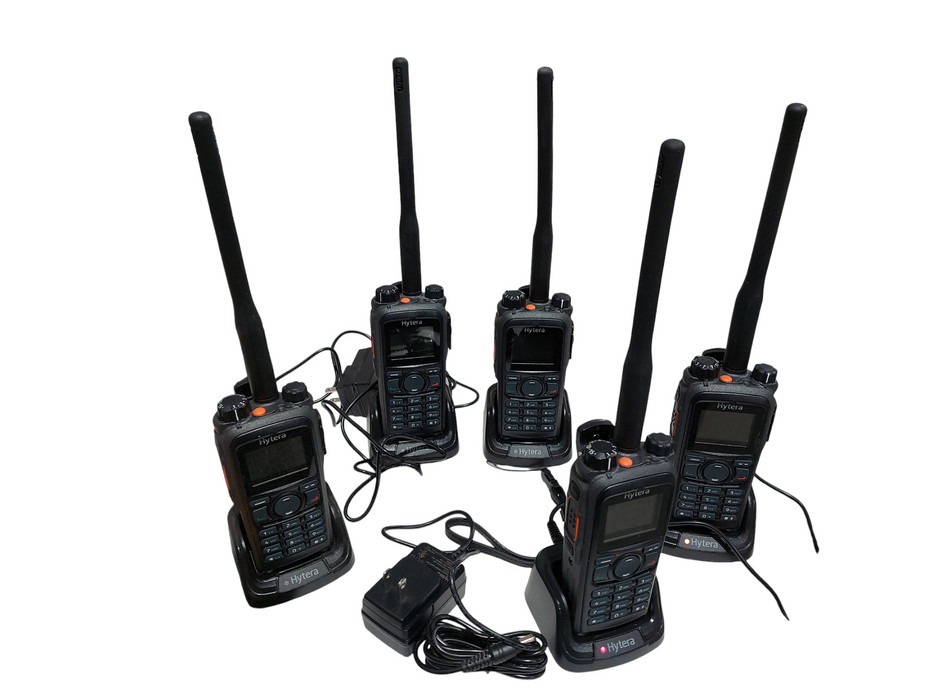 Bundle of 5 Hytera PD782 VHF Portable DPR Two-Way Radio 136-174MHz =