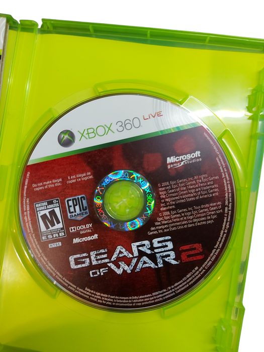 Gears of War 2 (Xbox 360, 2008) Complete With Manual
