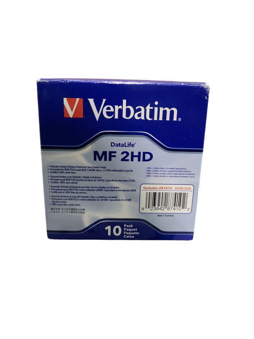 Verbatim Datalife 3.5" Floppy Disks 10 Pack MF-2HD 1.44MB