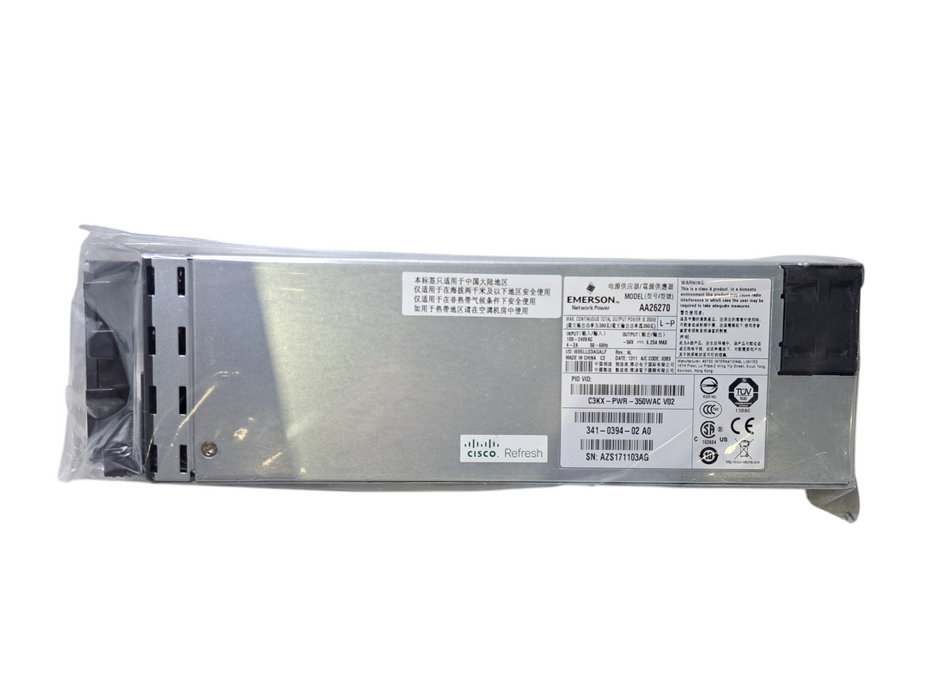 Open Box Cisco C3KX-PWR-350WAC V02 | 350W Switch Power Supply (Cisco Refresh)