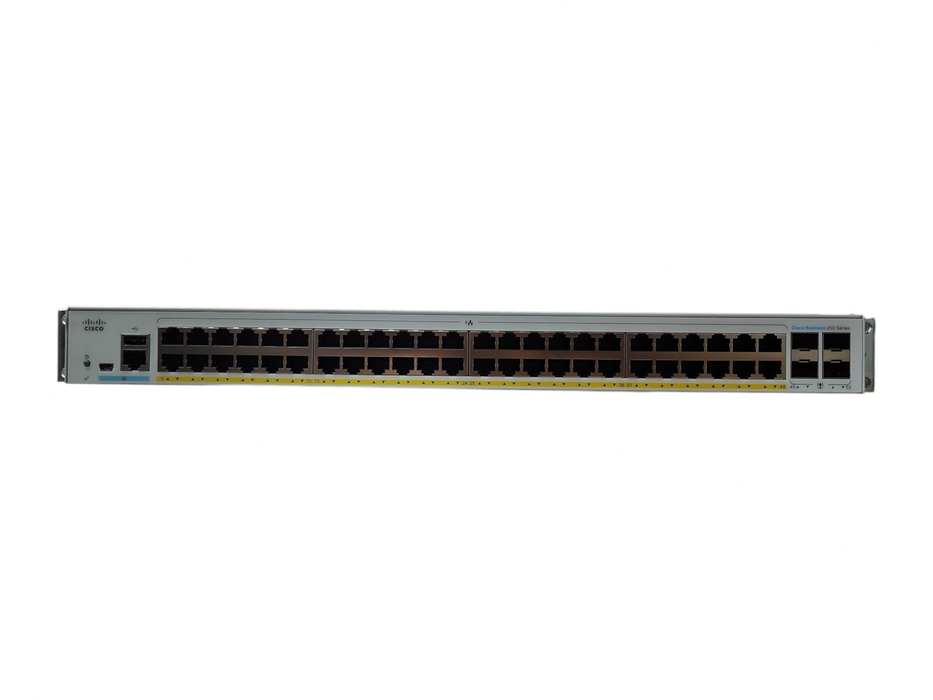 Cisco CBS250-48PP-4G V02, 48-Port Gigabit PoE+ 195W Smart Switch Q