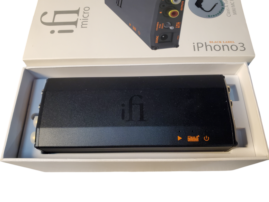 iFi - Micro iPhono 3 MM/MC Phono Preamplifier Black Label Edition