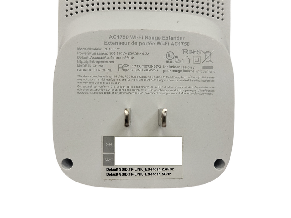 TP Link RE450 V2 AC1750 WiFi Range Extender $