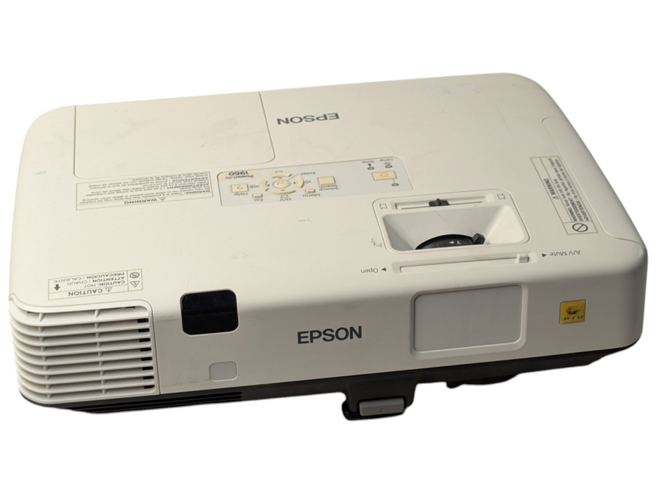 Epson PowerLite 1960 3LCD XGA Projector H473A 1257 Hours -