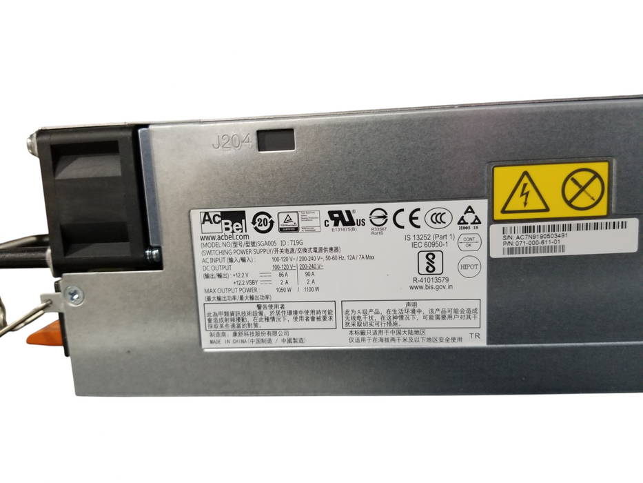 Lot 4x AcBel SGA005 071-000-611-01 1100W Server Switching Power Supply