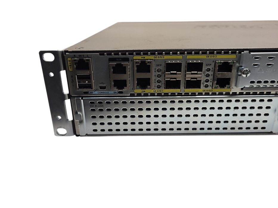 Cisco 4451-X 4-Port Gigabit Wired Router ISR4451-X/K9 w/rack arms $