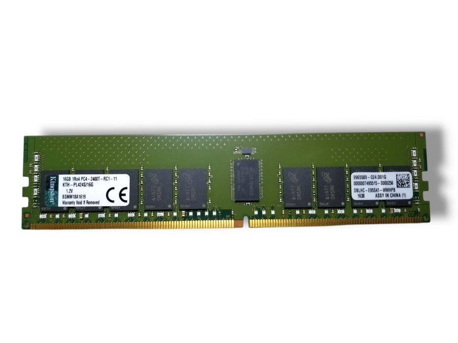 Kingston 16GB 1RX4 PC4-2400T-RC1-11 | KTH-PL424S DDR4 Server RAM Q