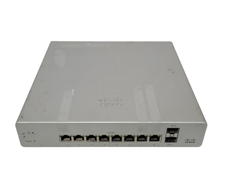 Cisco Meraki MS220-8P Cloud Managed Switch 8-Port Gigabit PoE 8x 1GbE Unclaim Q_