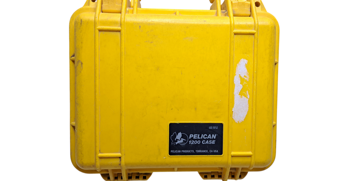 Pelican 1200 Case Yellow Hard Case Heavy Duty w/ Foam Q) — retail.era