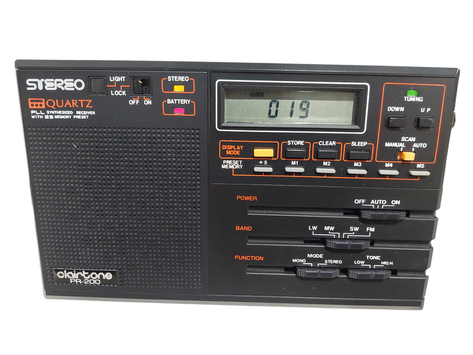 Clairtone PR-200 Quartz Stereo PLL Synthesized Receiver- 25 Memory Preset =