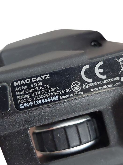 Red Wireless Gaming Mouse Mad Catz R.A.T. 9 Art No: 43709 With Battery Hub  =
