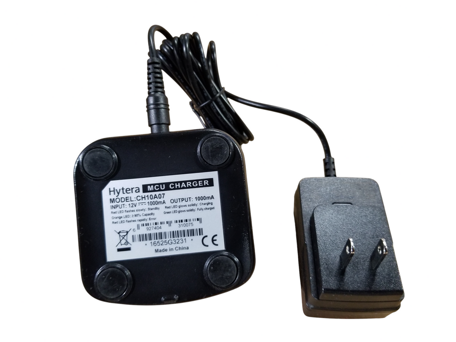 Hytera CH10A07 Rapid-Rate Charger – 12V - with power adapter