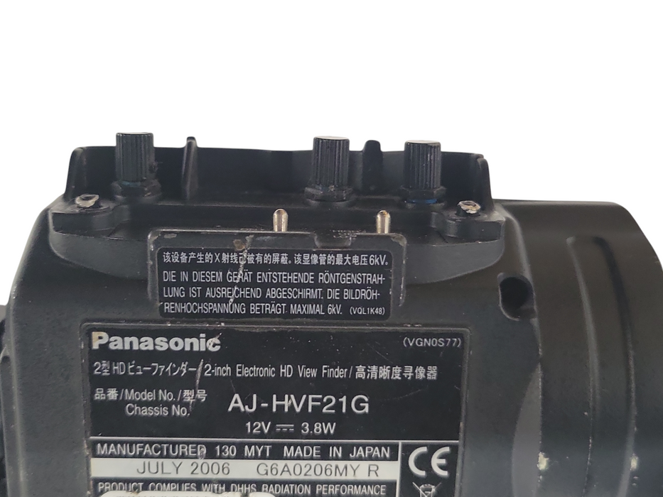 Panasonic AJ-HDX900P EX DVCPRO HD Camcorder w/ AJ-HVF21G, READ _