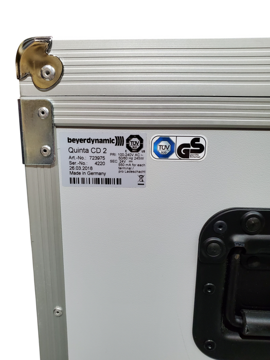 Beyerdynamic Quinta CD 2 Charging and Transport Case w/ MU 23/21 Units  *READ*Q