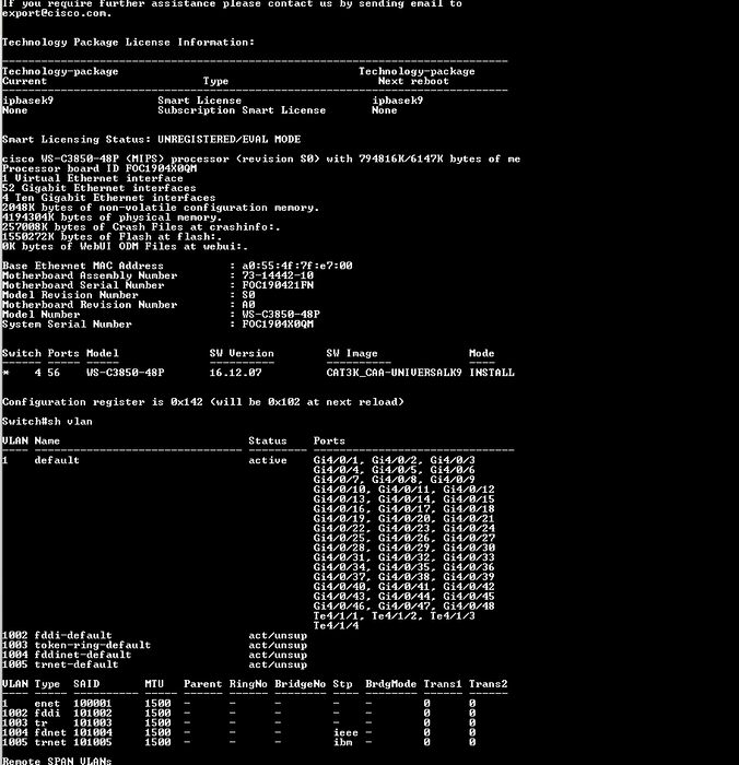 Cisco WS-C3850-48F-S GbE PoE+ Switch w/ 2x 1100W PSU, C3850-NM-4-10G Q$