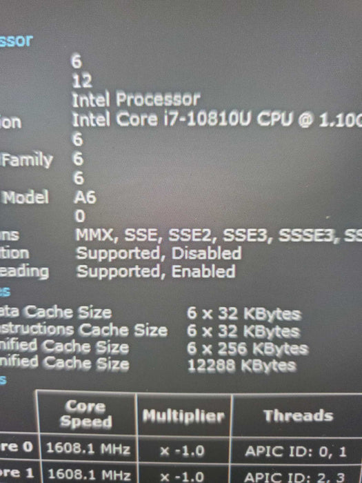 Dell Latitude 7410 TOUCH Core i7-10810U@1.8GHz 16GB RAM 256GB NVME  Lap200