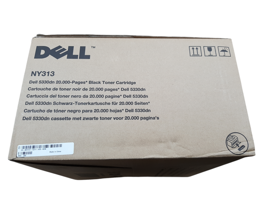 Lot 2x Dell Genuine NY313 Toner Cartridge, Black, 5330dn 20,000 Pages | READ