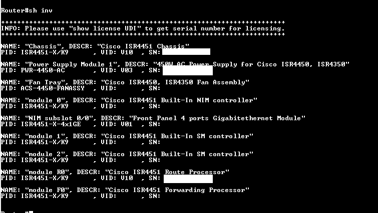 Cisco | ISR4451-X/K9 V10 | 4451-X 4-Port Gigabit Wired Router  Q$