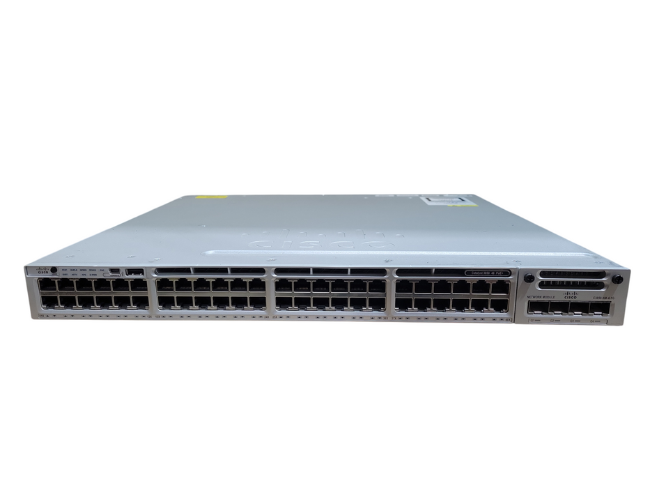 Cisco Catalyst 3850 48 PoE+ Switch WS-C3850-48P-E w/ C3850-NM-4-1G !
