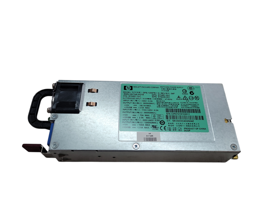 HP DPS-1200FB-1 A 1200 Watt PSU HSTNS-PD19 570451-101 579229-001 Q%