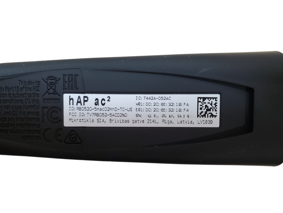 Mikrotik hAP ac2 Routerboard RBD52G-5HacD2HnD-TC-US