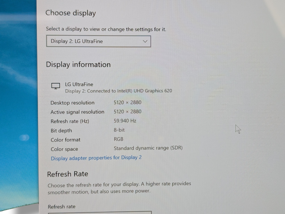 LG Ultrafine 27MD5KA 27 inch 5K Thunderbolt USB-C Monitor READ  -