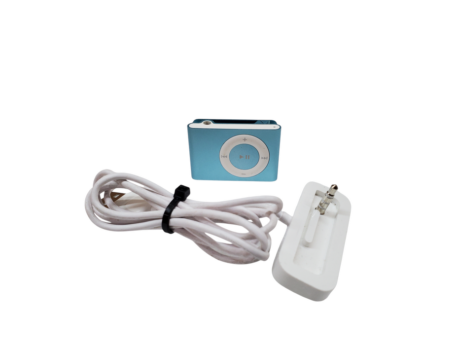 Apple iPod Shuffle 1GB A1204 - Light Blue w/ Charger