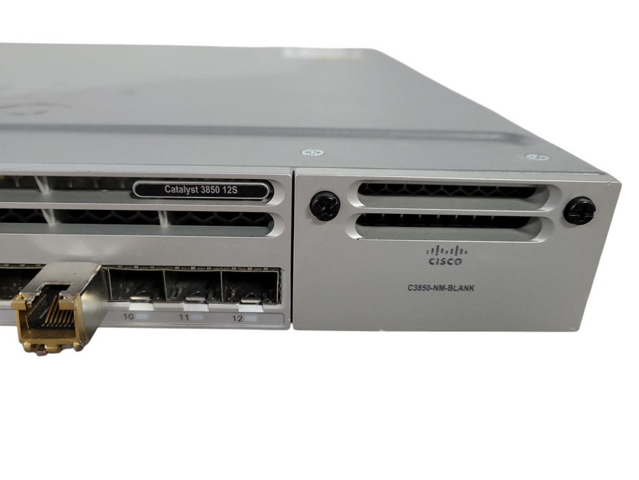 Cisco WS-C3850-12S-E V02 | 12-Port SFP Ethernet Network Switch | 1xPSU !