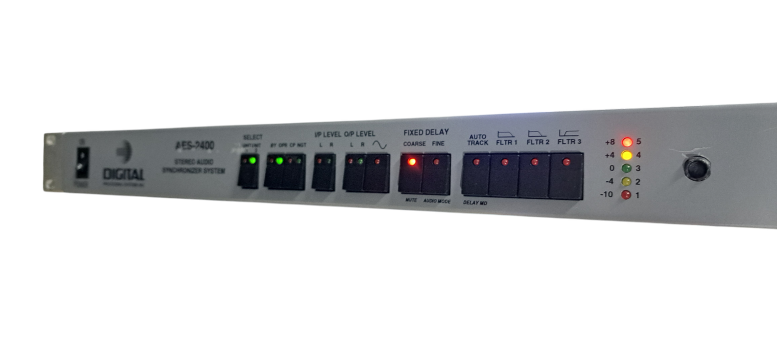 DPS AES-2400 Stereo Audio Synchronizer Chassis| READ