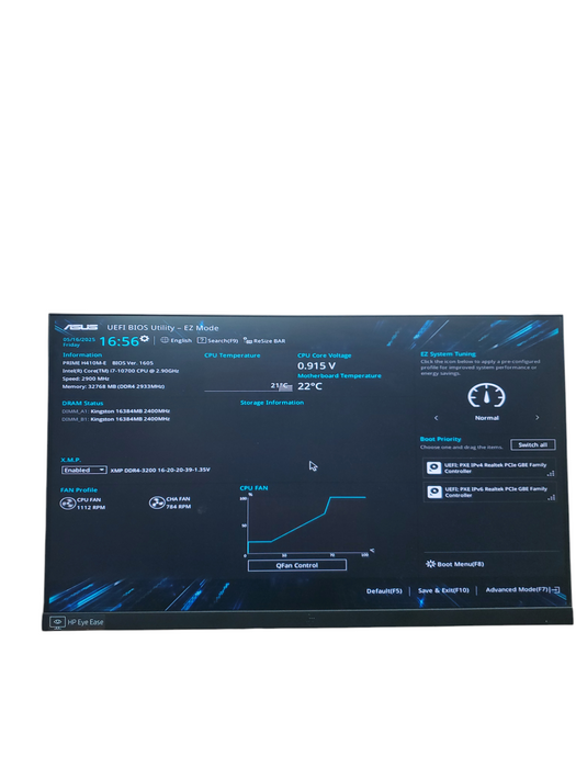 Custom PC PRIME H310M-A i7-10700@ 2.90GHz 32GB DDR4 NO-HDD/SSD