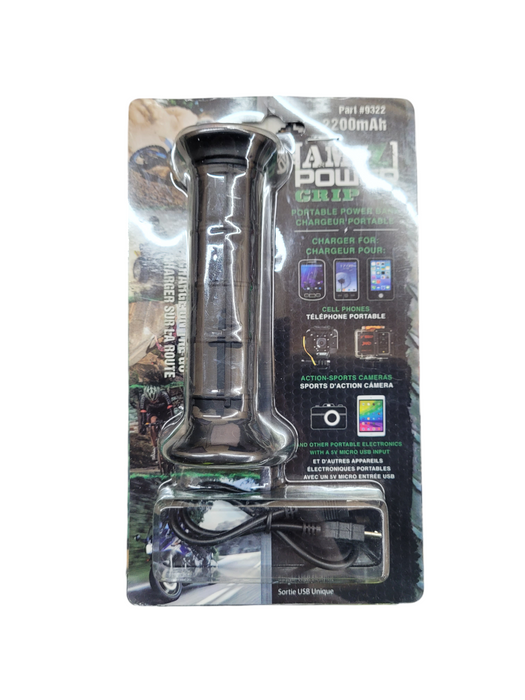 WASP 9322 Power Grip Portable Charger, 5V, WASPcam, Black
