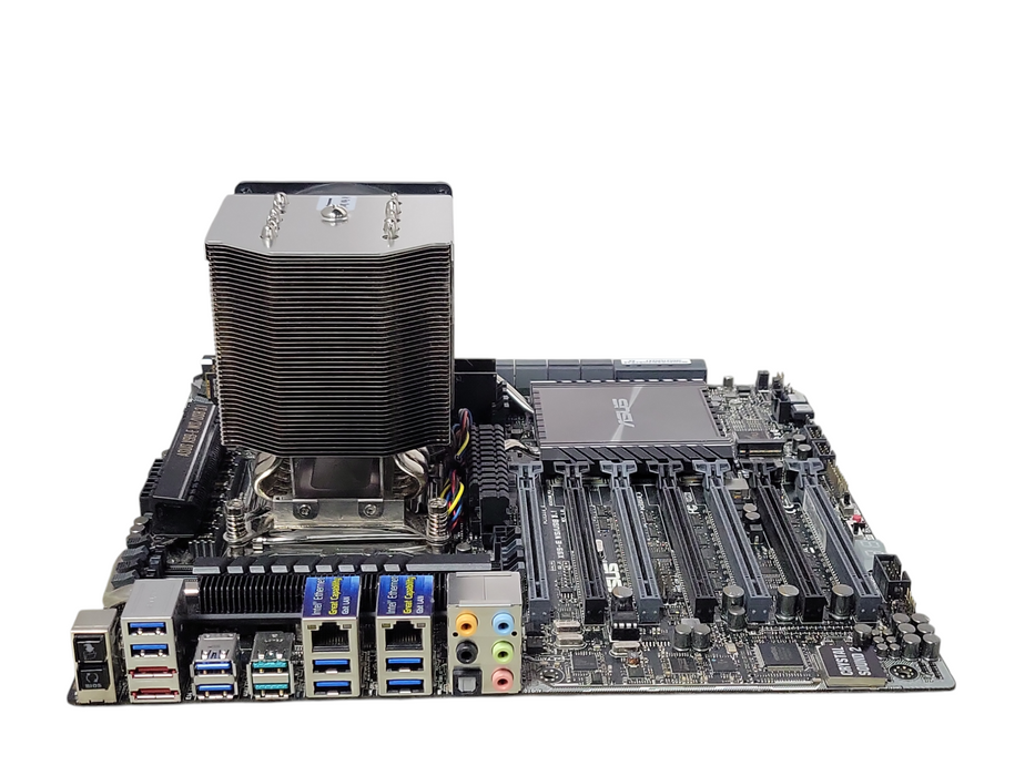 Asus X99-E WS/USB 3.1 board with Core I7-6850K 3.60GHz CPU, 8GB DDR4 RAM Q_