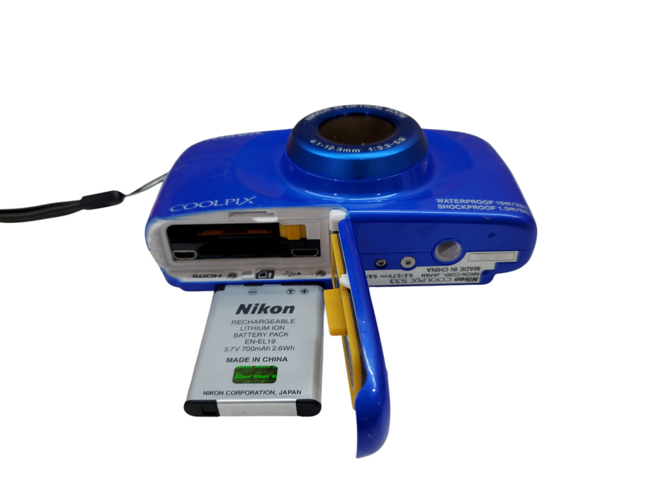Nikon Coolpix S33 13.2MP Waterproof Digital Camera w/ Battery