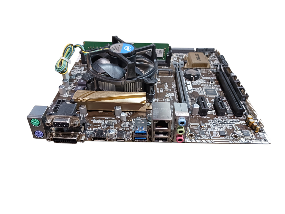 Asus H170M-Plus Motherboard & Intel i5-7400 CPU 8GB DDR4 No I/O Shield