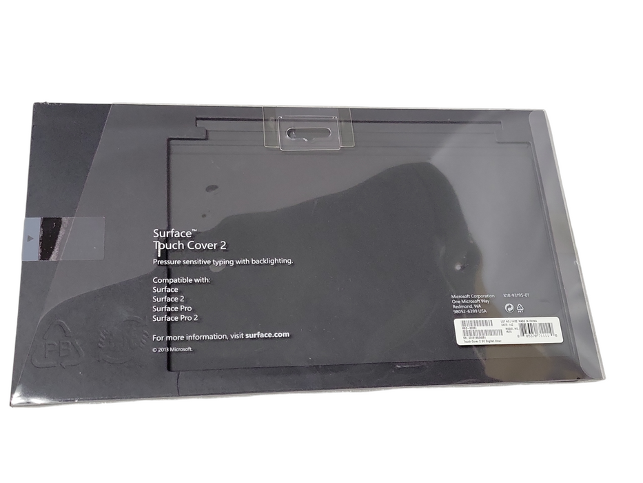 Microsoft Surface Touch Cover 2 with Backlighting Black Model 1570 _