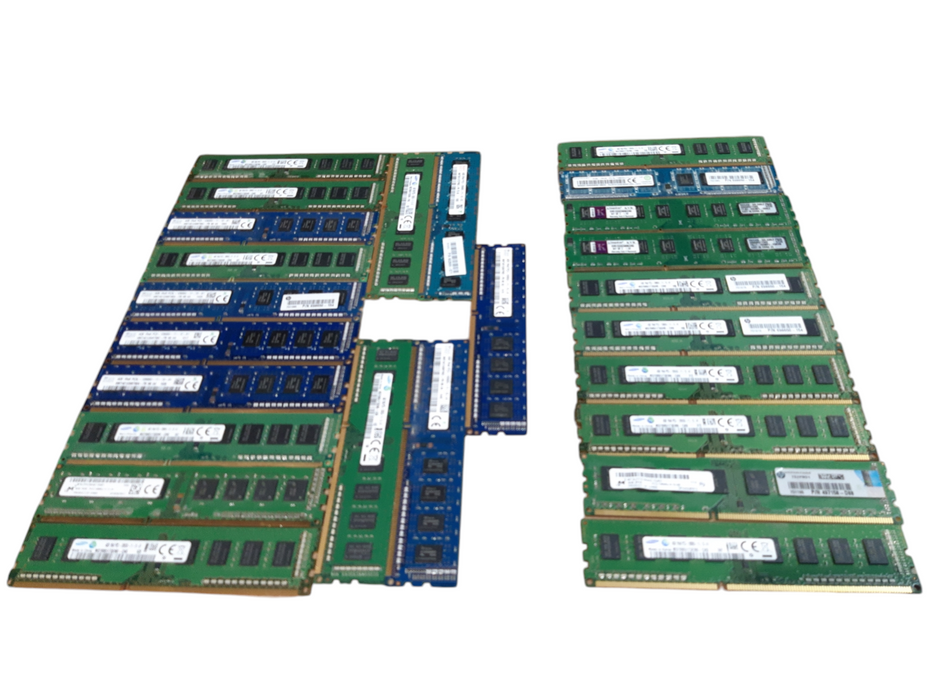 Lot of 100x Various brands DDR3 4GB, Desktop RAM