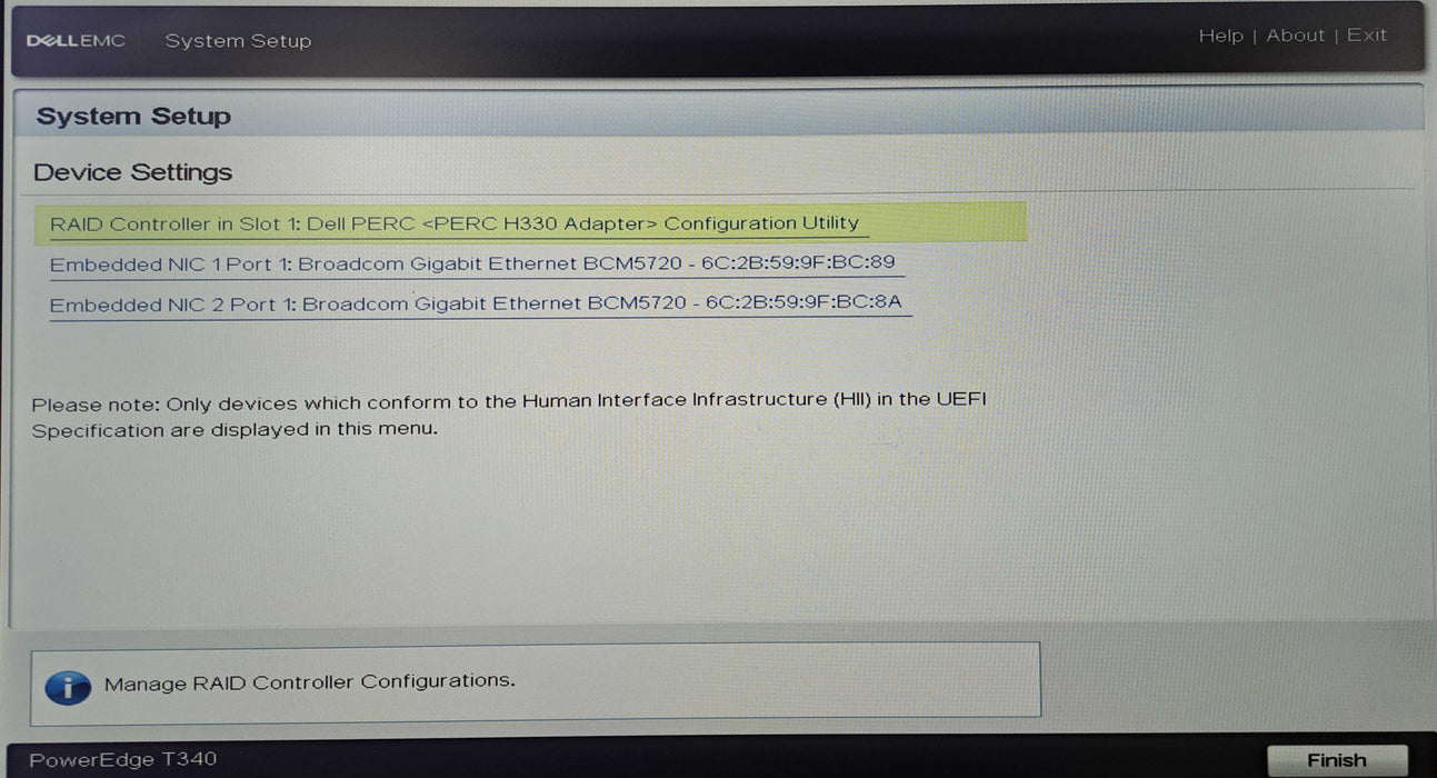 Dell PowerEdge T340 8x 3.5"| Xeon E-2174G @3.80GHz, 16GB DDR4, PERC H330 )