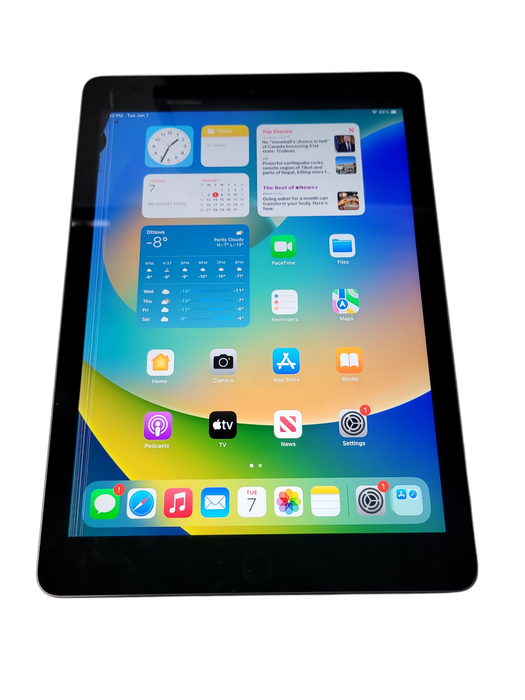 Apple iPad 5th Gen 128GB (A1822) - READ Δ