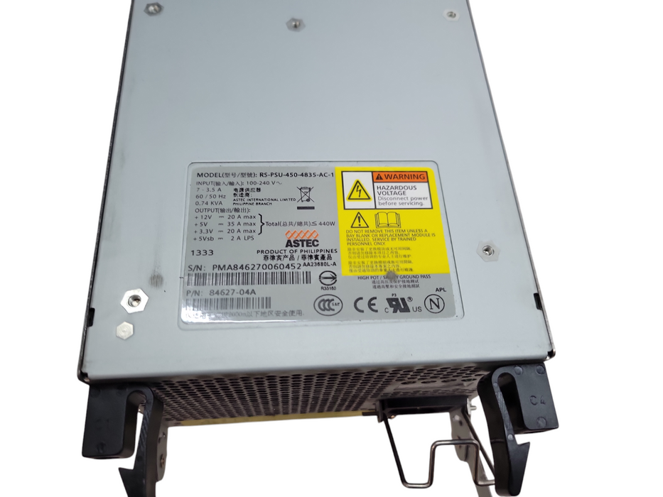 Dell Equallogic PS5500 PS6500 PS6510 Power Supply RS-PSU-450-4835-AC-1 Q%